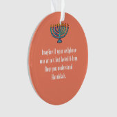 Drôle Sarcastique Hanoukka Chanukah Citation de té (devant)