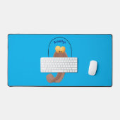 Drôle sauter boudskipper poisson dessin animé (Clavier et souris)