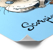 Drôle Scorpio poster Zodiac Cat Star affiche (Coin)