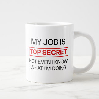 Drôle Secret Job Mug - "Mon Travail Est Très Secre