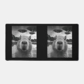 Drôle Selfie Graphique de Capybara avec des OVNI É (Recto)