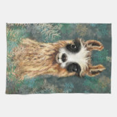 Drôle serviette de cuisine Alpaca (Horizontal)