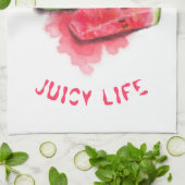 Drôle Serviette de cuisine Rouge Douce Juicy Water (Plié)