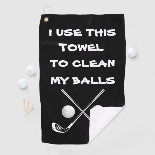 Drôle serviette de golf, boules de golf linge de n (En situation)
