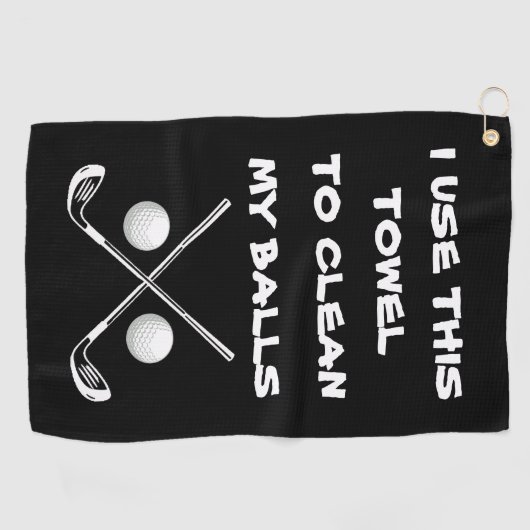 Drôle serviette de golf, boules de golf linge de n (Horizontal)