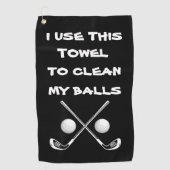 Drôle serviette de golf, boules de golf linge de n (Devant)