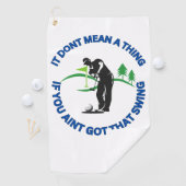 Drôle serviette de golf pour hommes (En situation)