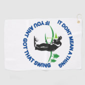 Drôle serviette de golf pour hommes (Horizontal)