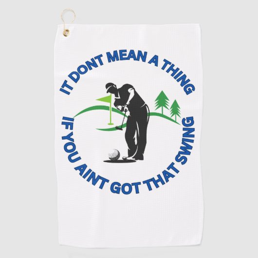 Drôle serviette de golf pour hommes (Devant)