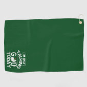 Drôle serviette de golf - 'Seulement parler de gol (Horizontal)