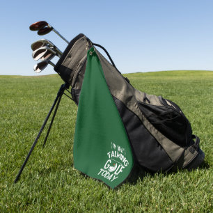 Drôle serviette de golf - 'Seulement parler de gol