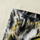 Drôle serviette de plage avec chat Stalking (En situation)