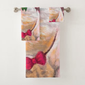 Drôle serviettes de bain de porc (En situation)