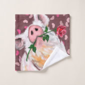 Drôle serviettes de bain de porc (Gant de toilette)