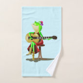 Drôle Serviettes de bain Frog Jouer Guitare - Votr (Serviette à main)