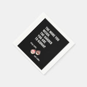 Drôle : serviettes en papier de gâteau. Humour Cup (Coin)