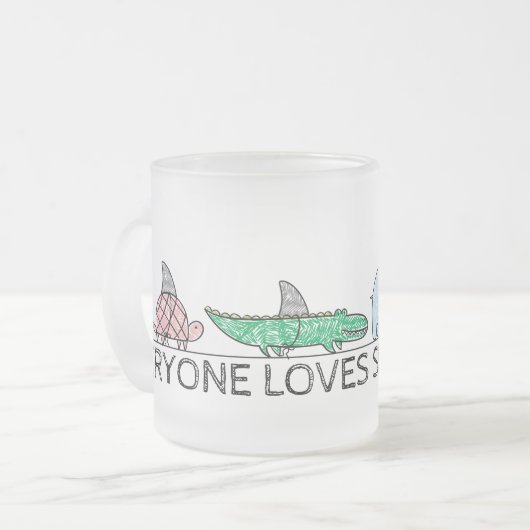 Drôle Shark Week Café Mug (Devant gauche)