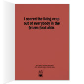 Drôle "Shot My First Turkey" Obtenez une carte (Intérieur (Droit))