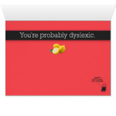 Drôle "Si la vie vous fait main citrons" Carte d'a (Intérieur Horizontal (Bas))