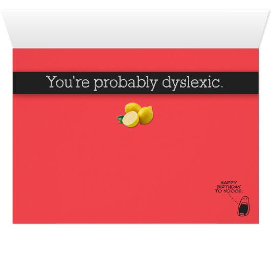 Drôle "Si la vie vous fait main citrons" Carte d'a (Intérieur Horizontal (Bas))