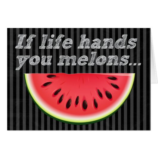 Drôle "Si la vie vous fait main citrons" Carte d'a (Devant horizontal)