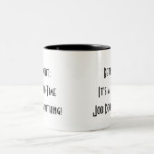 drôle simple retraite tasse à café à deux tons (Centre)