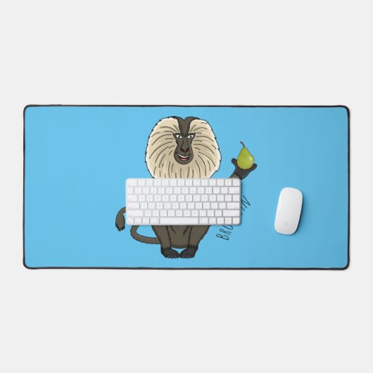 Drôle singe-singe macaque à queue de lion (Clavier et souris)