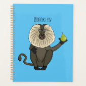 Drôle singe-singe macaque à queue de lion (Devant)