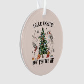 Drôle Skeleton de Noël - Mort à l'intérieur mais F (devant)