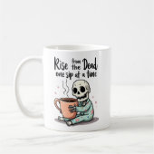 Drôle Skeleton Morning Mug (Gauche)