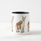 Drôle Sloth et Llama Coffee Mug (Centre)