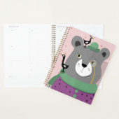 Drôle smarty ours planner chapeau haut et monocle (Devant avec enveloppe)