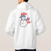 Drôle Snowman Mitten Texte cadeau sur le Sweat - s (Dos)