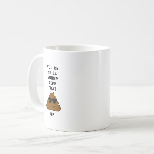 Drôle Sobriety Mug - Milestone Atteint Gardez-le (Devant gauche)