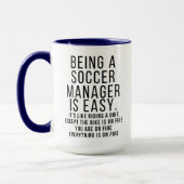 Drôle Soccer Manager Mug (Gauche)