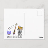 Drôle Sorcière Toad Cartoon Cust. Carte postale Ha (Dos)