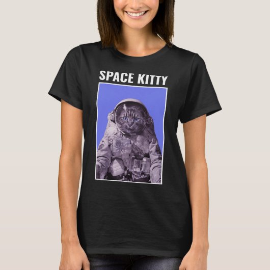 Drôle Space Kitty Sweat - shirt à capuche de redém (Devant)
