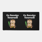 Drôle Spirituel Go Smudge Yourself Owl Méditer (Recto)