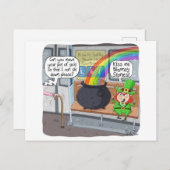 Drôle St Patrick’s Day Cadeau ou carte - Leprechau (Devant / Derrière)