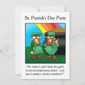 Drôle St. Patrick's Day Party Invitations (Devant)