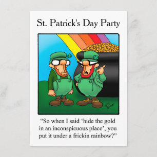 Drôle St. Patrick's Day Party Invitations