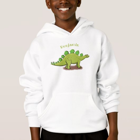 Drôle stegosaurus dinosaure dessin animé (Devant)