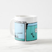 Drôle Stickman Mermaid Mug (Devant gauche)