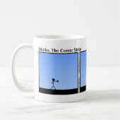 Drôle Stickman Papillon Couteau Mug (Gauche)