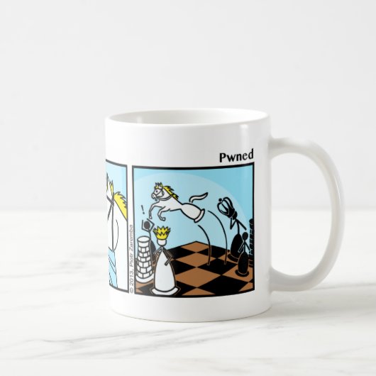Drôle Stickman Pwned Mug (Droite)