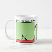 Drôle Stickman Vacuum Cleaner Mug (Gauche)