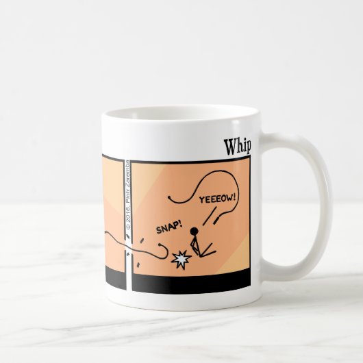 Drôle Stickman Whip Mug (Droite)