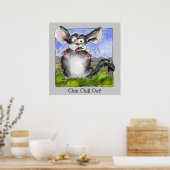 Drôle Stress Cartoon Poster (Cuisine)