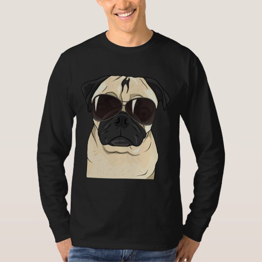 Drôle Sunglass Carlin T-shirt Tee for Pet Lovers E (Devant)