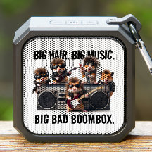 Drôle Supergroupe Hamster Boombox Musique Cheveux